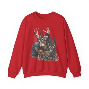 Hunting Season Country Girl Vintage Deer Sweatshirt Retro 90s Western Graphic Oversized Buck Shirt Cute Country Crewneck Nature Lover Shirt image 5