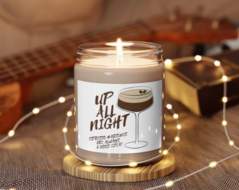 Espresso Martini Candle, Espresso Candle, Alcohol Candle, Martini Candle, Alcohol Gifts, Martini Gifts, Espresso Martini Home Decor,