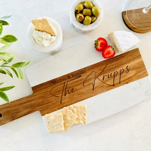 Engraved Marble Charcuterie Board, Custom Cutting Board, Engraved Housewarming Cutting Board, Wedding/ Engagement Gift, Gift for Couple image 8