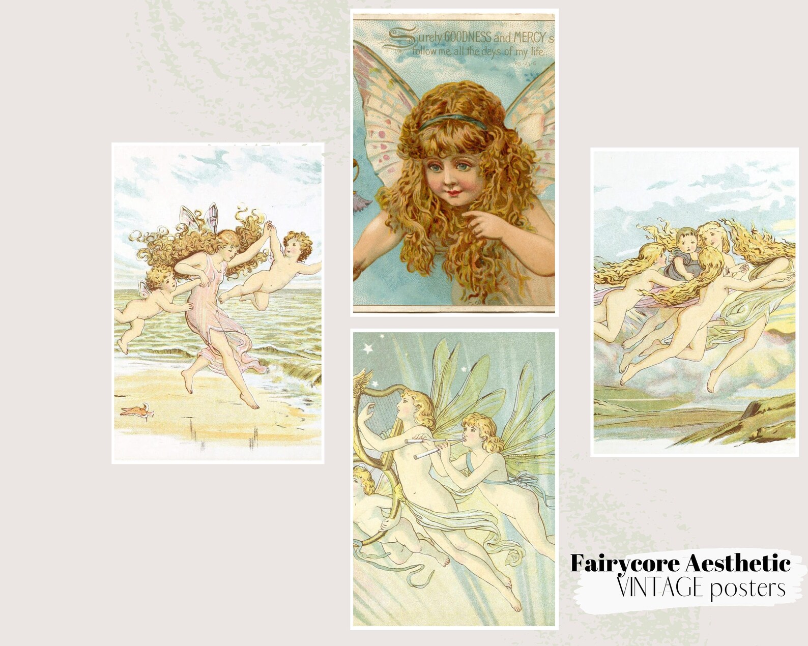 Retro Fairy 90 Posters and Illustrationprintable Fairy - Etsy