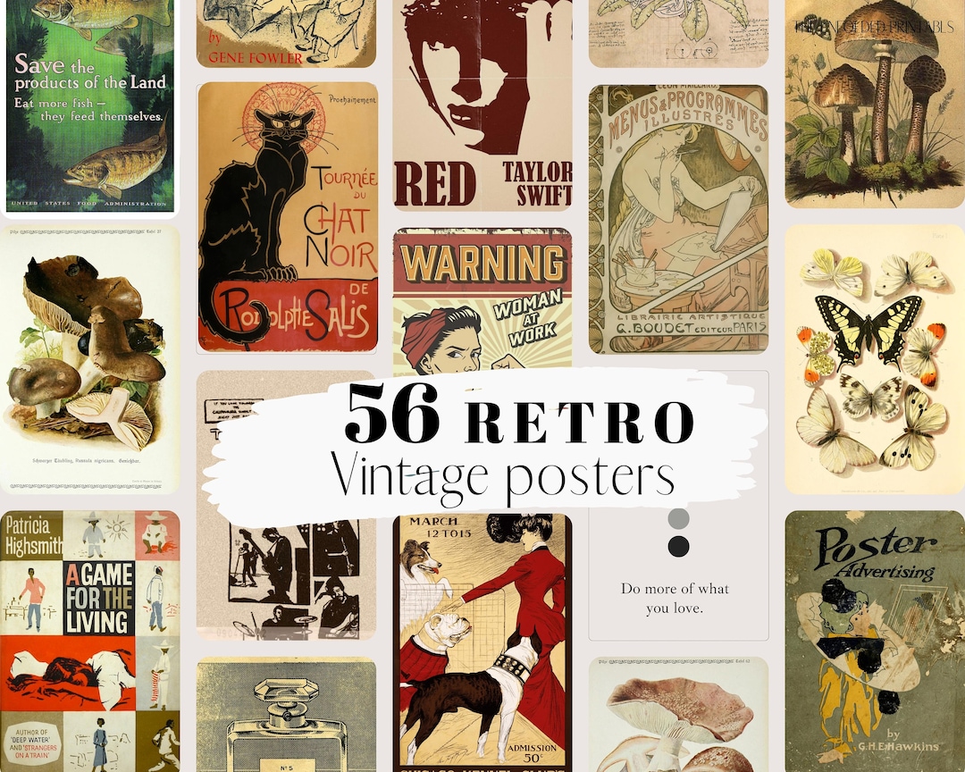 RETRO VINTAGE Grunge Aesthetic Postersvintage Room Etsy
