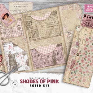 Junk Journal, Page, Pockets, No. 1, Folio, Folder, Shabby