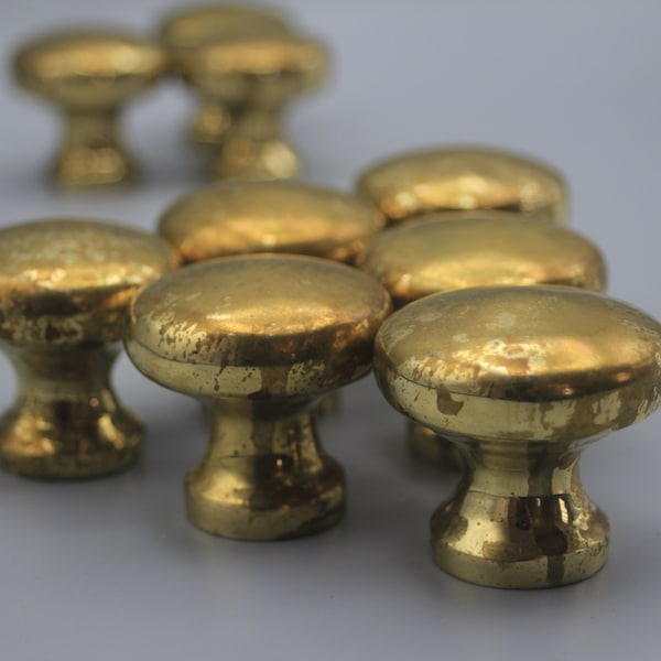 Vintage Unlacquered Brass Cabinet knobs, Perfect Kitchen Cabinet Hardware for Your Home