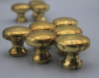 Vintage Unlacquered Brass Cabinet knobs, Perfect Kitchen Cabinet Hardware for Your Home