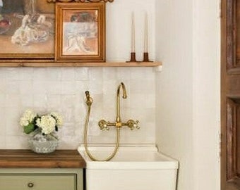 12 inch spread brass faucet  with sprayer