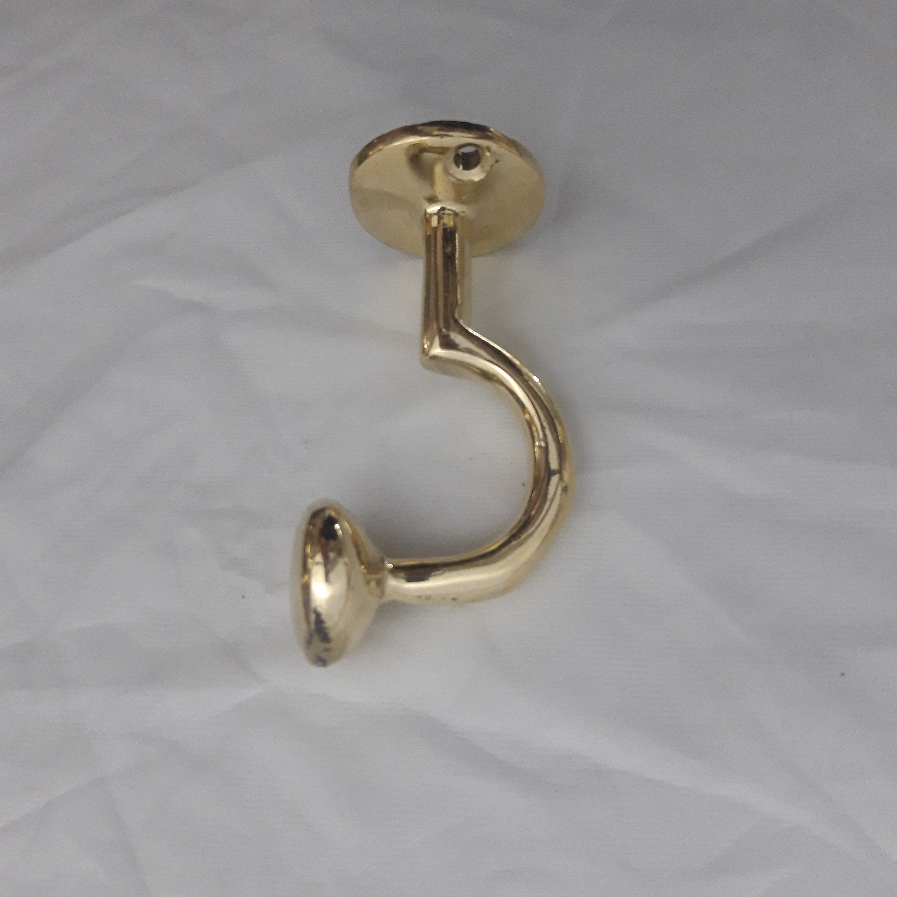 Unlacquered Solid Brass Hook Brass Hook Organizer - Etsy
