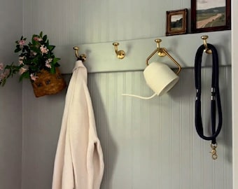 Brass Decorative Wall Hooks Towel Hook-Handcrafted Unlacquered Brass Hooks