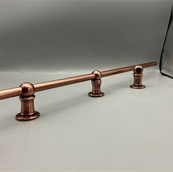 Brass Gallery Rail Attaches to Top Perimeter of Antique Desks, Bookcases,  Cabinets and Shelving. 