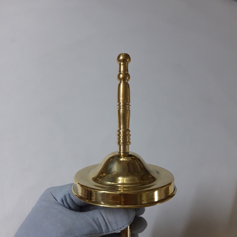 Solid Brass Toilet Bowl Brush With Brass Stainless Steel Etsy