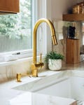 Unlacquered Brass Pull-Down Kitchen Faucet product logo