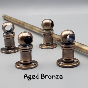 Brass Gallery Rail attaches to top perimeter of antique desks, bookcases, cabinets and shelving. zdjęcie 5