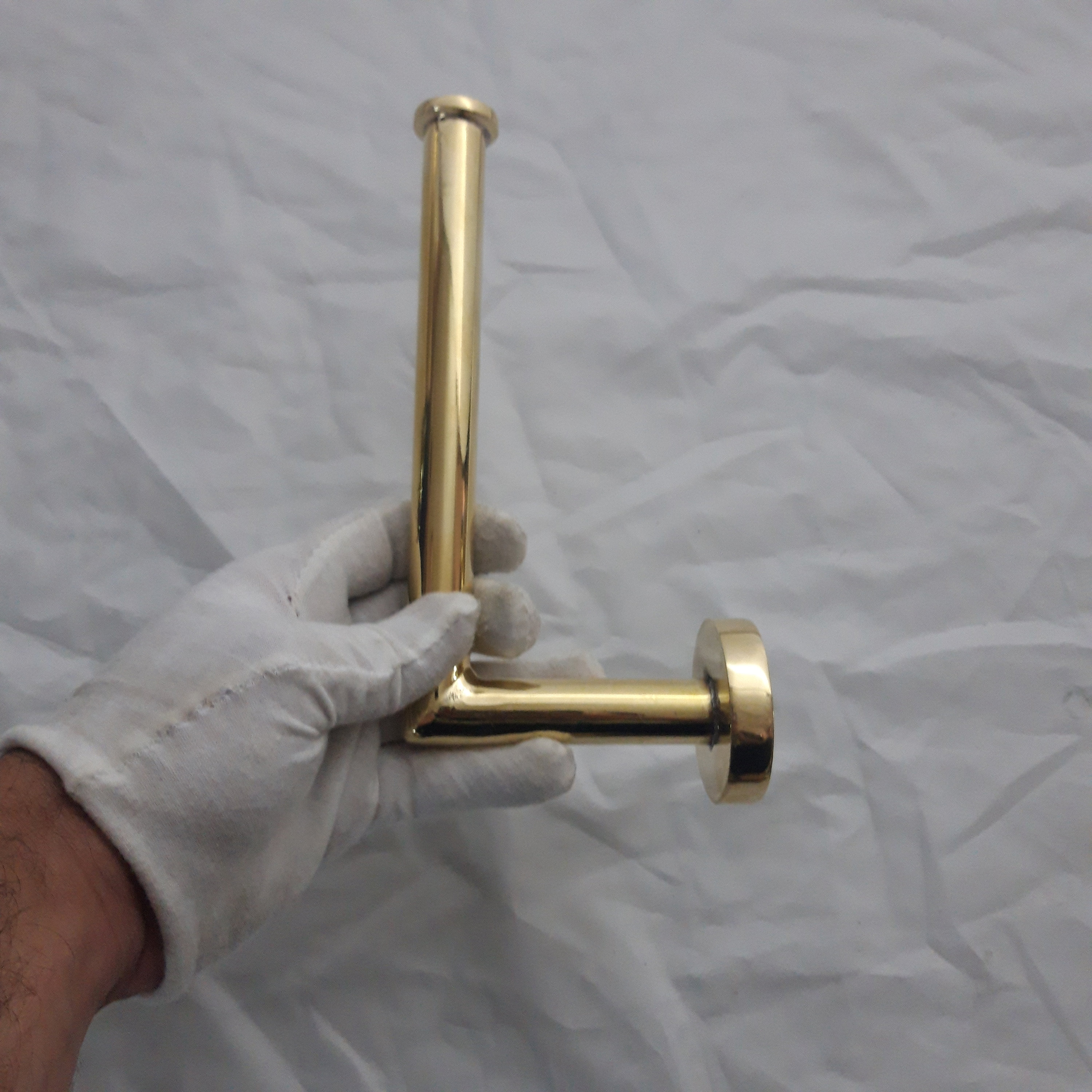 Solid Brass Toilet Paper Holder Shape L Powder Room Roll - Etsy
