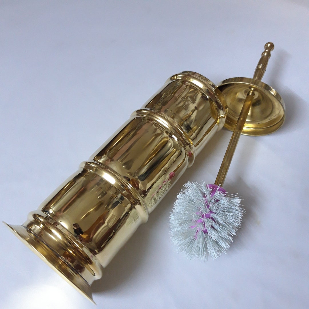 Solid Brass Toilet Bowl Brush With Brass Stainless Steel Handle,toilet