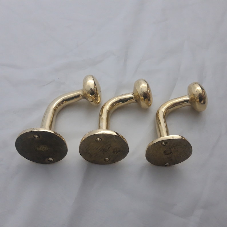 Brass Decorative Wall Hooks Towel Hookhandcrafted Unlacquered Etsy