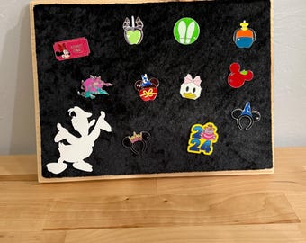 Custom Pin Board - Disney Inspired Pin Board - Custom Disney Pin Board Display – Personalized Character-Themed Pin Holder (Options)