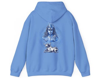 Lord Shiva and Nandi Unisex Heavy Blend™ Hooded Sweatshirt