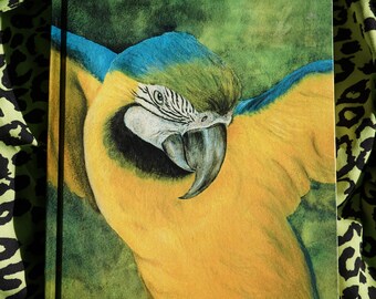 Ecuadorian Blue and Yellow Macaw Sugarcane Paper Journal