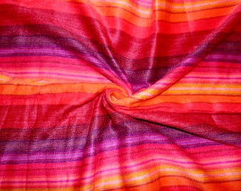 Pink and Orange Ecuadorian Baby Alpaca Blanket