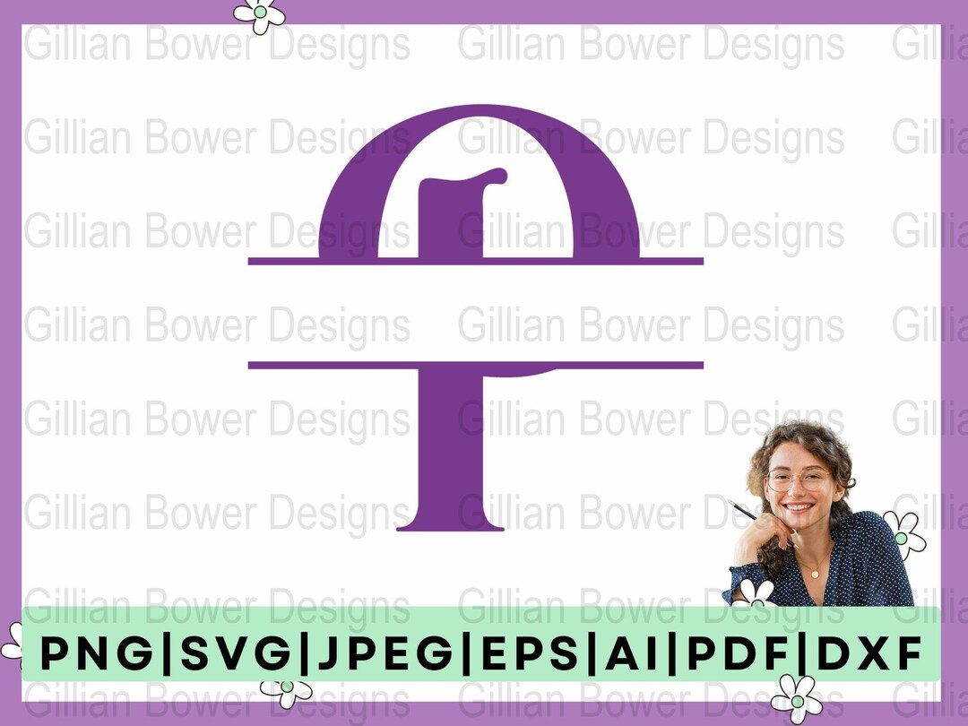 P Letter Font Alphabet Monogram Clipart - Digital Download Files - Etsy