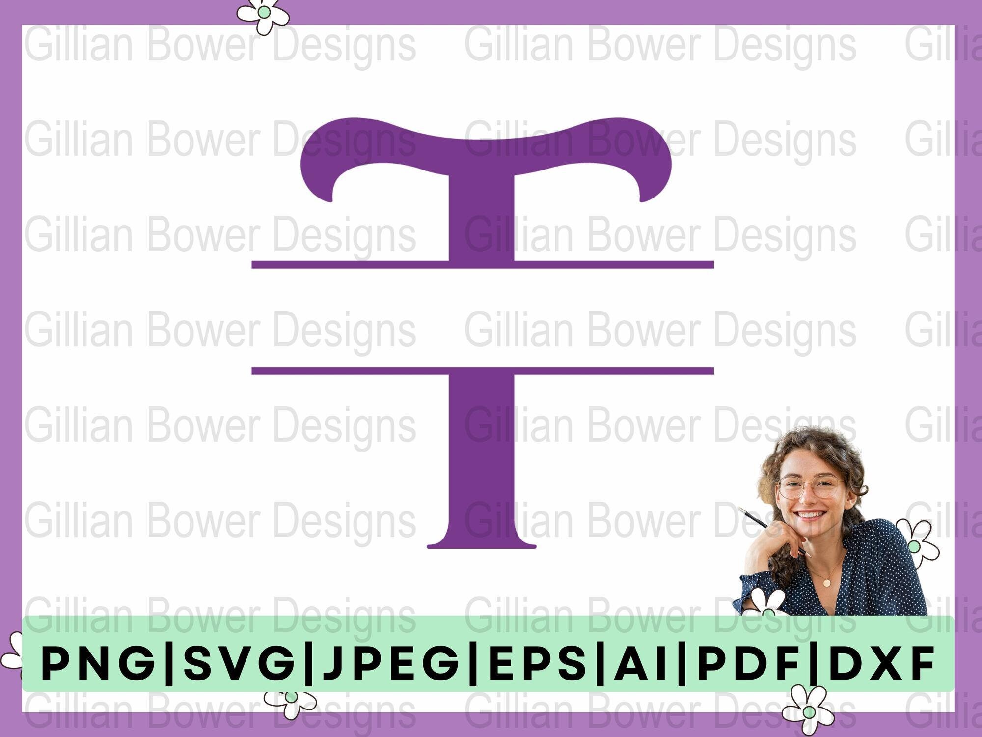 T Letter Font Alphabet Monogram Clipart Digital Download Files - Etsy