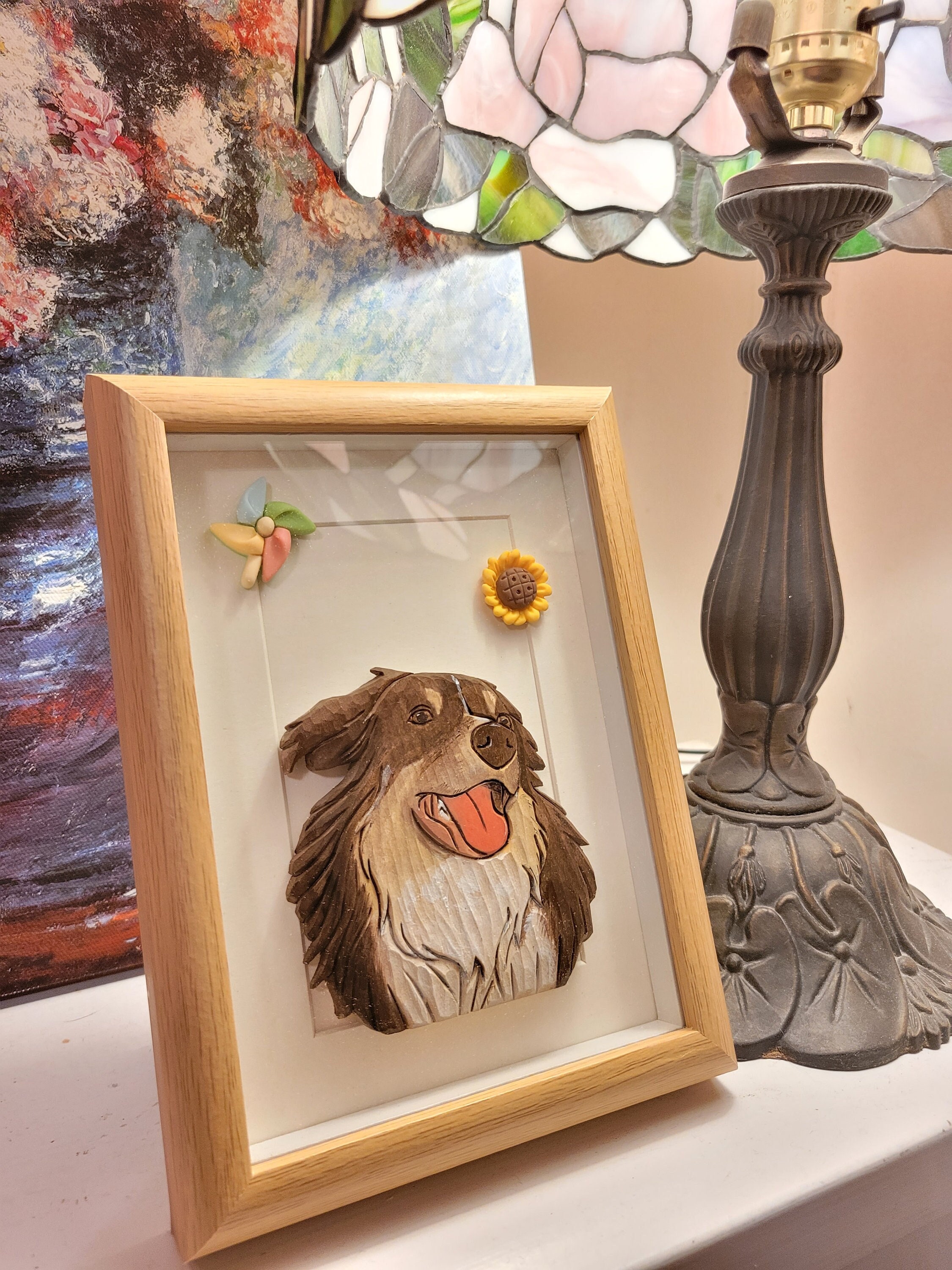 Personalized Wood Carving Pet Portrait: Custom Dog & Cat Wall Art - Etsy