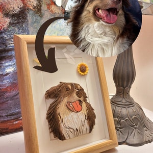 Personalized Wood Carving Pet Portrait: Custom Dog & Cat Wall Art