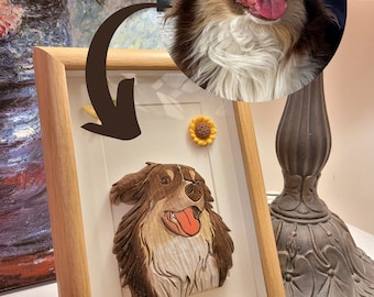 Personalized Pet Wood Carving Art, Tailor-Made Pet Portrait Wall Art for Dog, Cat, and Pet Lovers