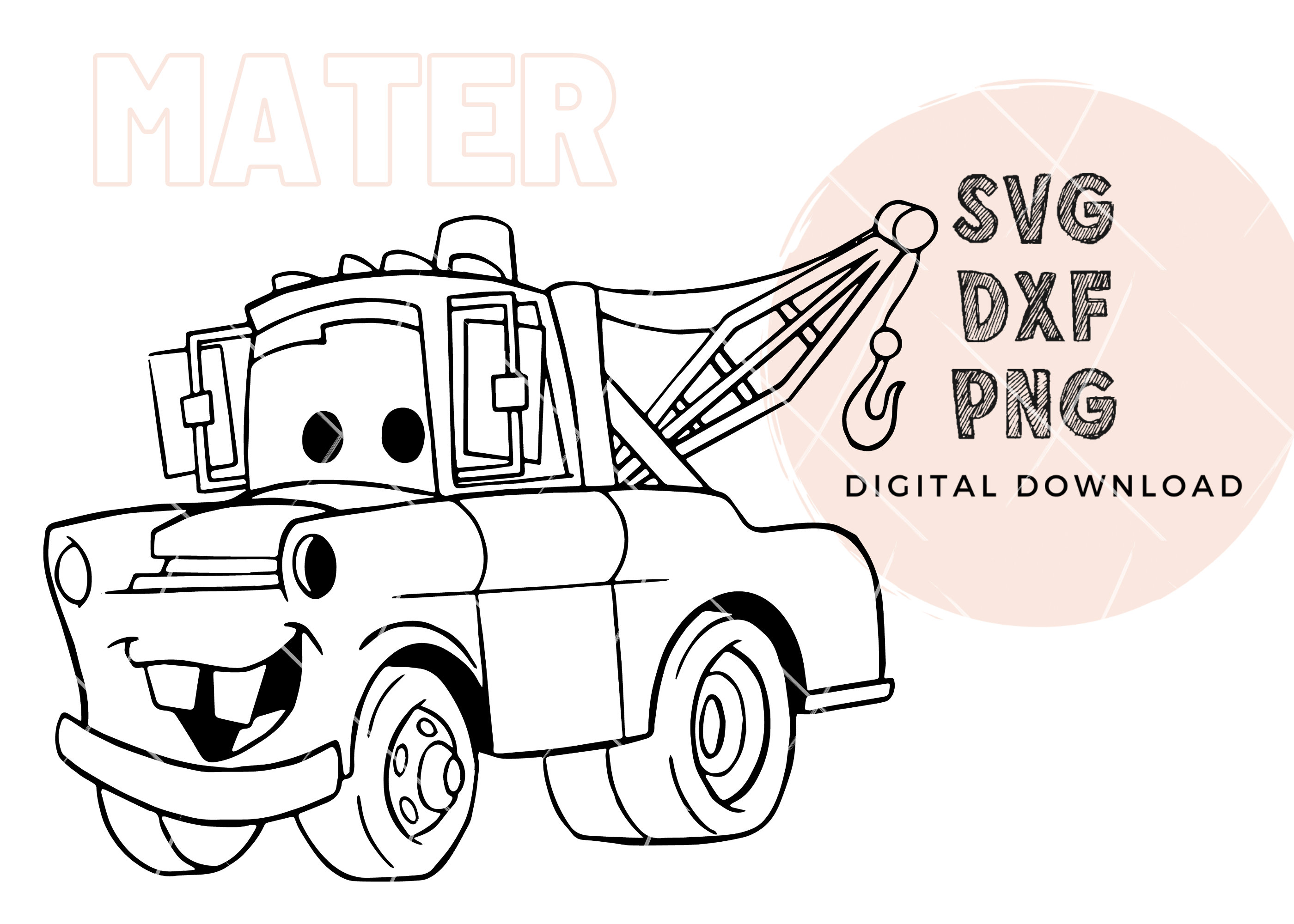 Tow Mater Face Svg 91 - tkd0lag