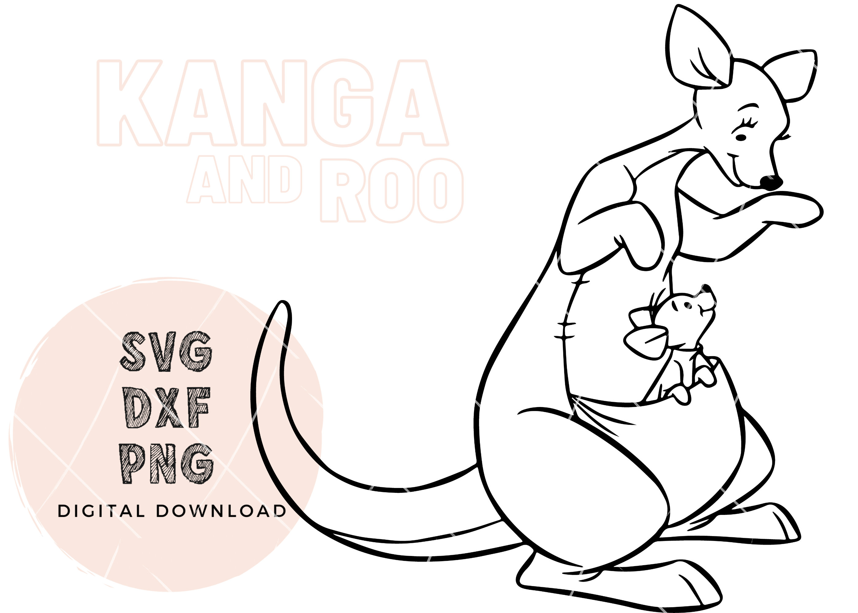 Kanga Coloring Pages