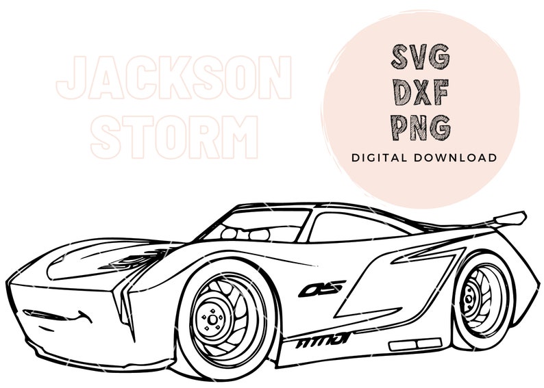 Jackson Storm SVG Cars Svg Jackson Storm Digital Designs - Etsy Hong Kong