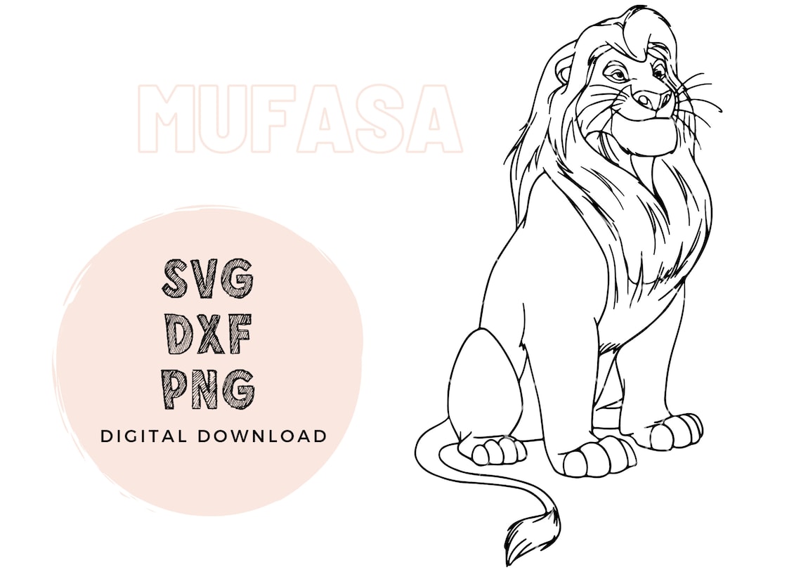 Mufasa SVG Lion King SVG Mufasa Lion King SVG Mufasa Png - Etsy Denmark