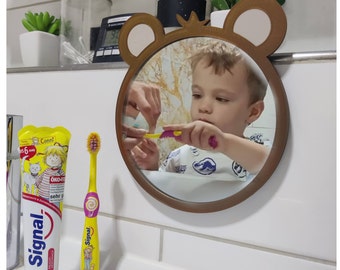 Children Mirror | Animal Shapped Mirror  | Animal Mirror| Children Animal Mirror | Bathroom Mirror | Bunny Mirror | Bear Teddi Mirror