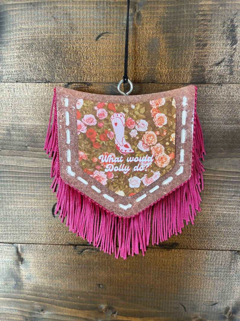 What Would Dolly Do Car Freshie Wrangler Pocket Freshie Etsy