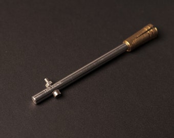 The Powk Aluminium, herramienta para tatuar a mano, portaagujas, bolígrafo, material para tatuadores, hecho a mano, stickpoke, aprendiz, principiante, profesional