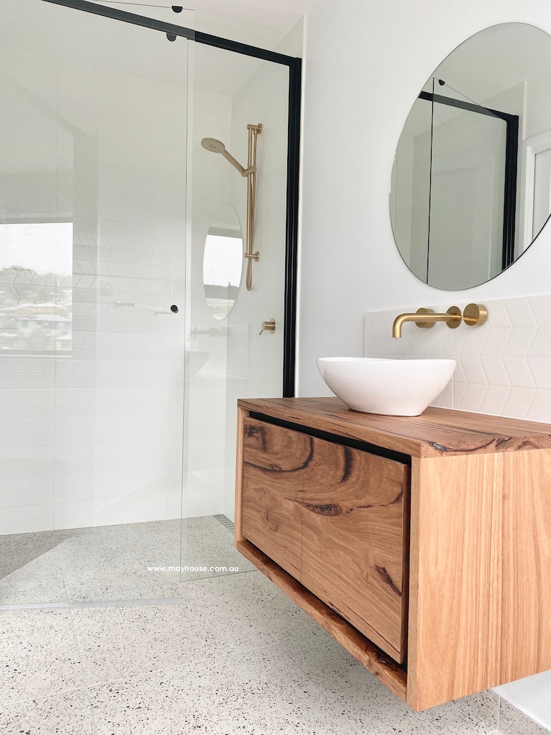 Stunning Tassie Oak Bathroom Vanities Tasmanian Made Custom Etsy