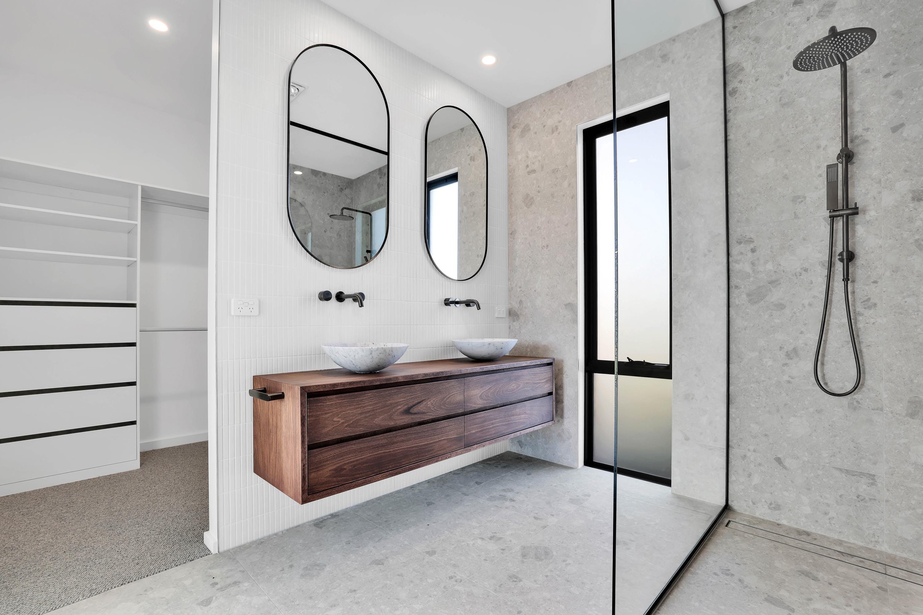 Timber Vanity Bathroom Cabinet Tasmanian Made Furniture Hobart Custom ...