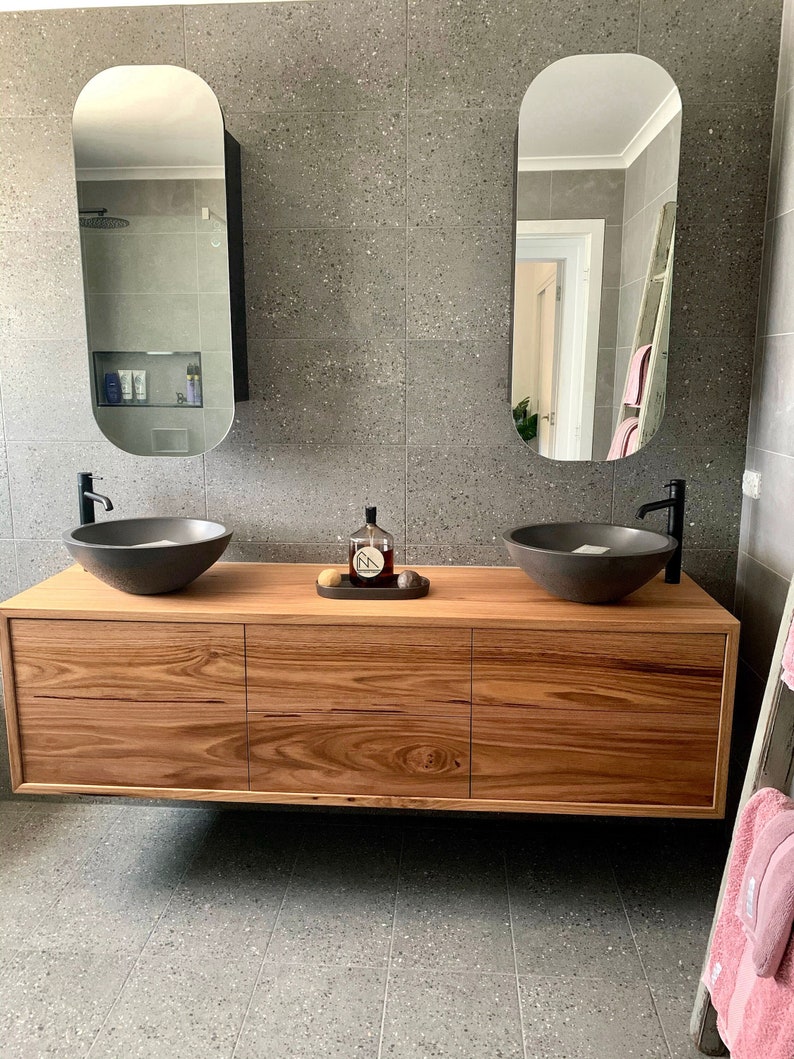 Amazing Bathroom Timber Vanities Custom Furniture Etsy Australia