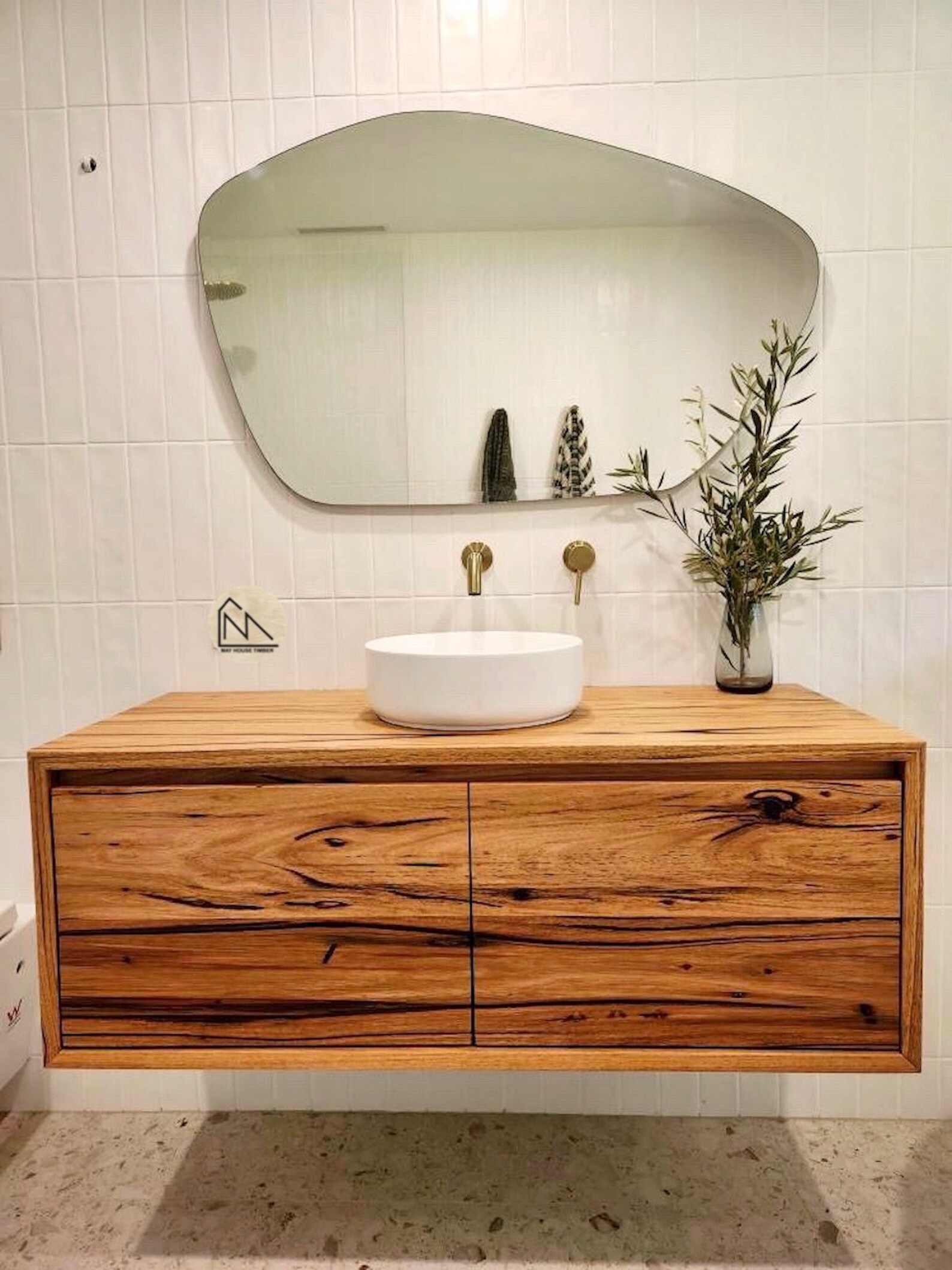 Amazing Bathroom Timber Vanities Custom Furniture Tasmania Locally Handcrafted Recycled