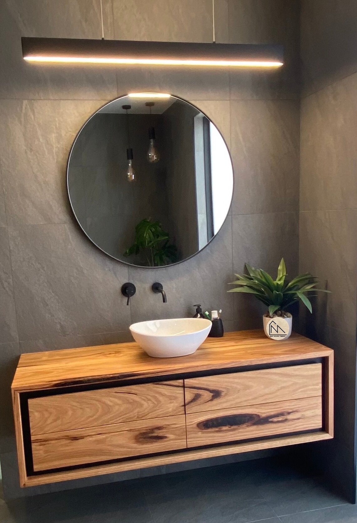 Amazing Bathroom Timber Vanities Custom Furniture Tasmania