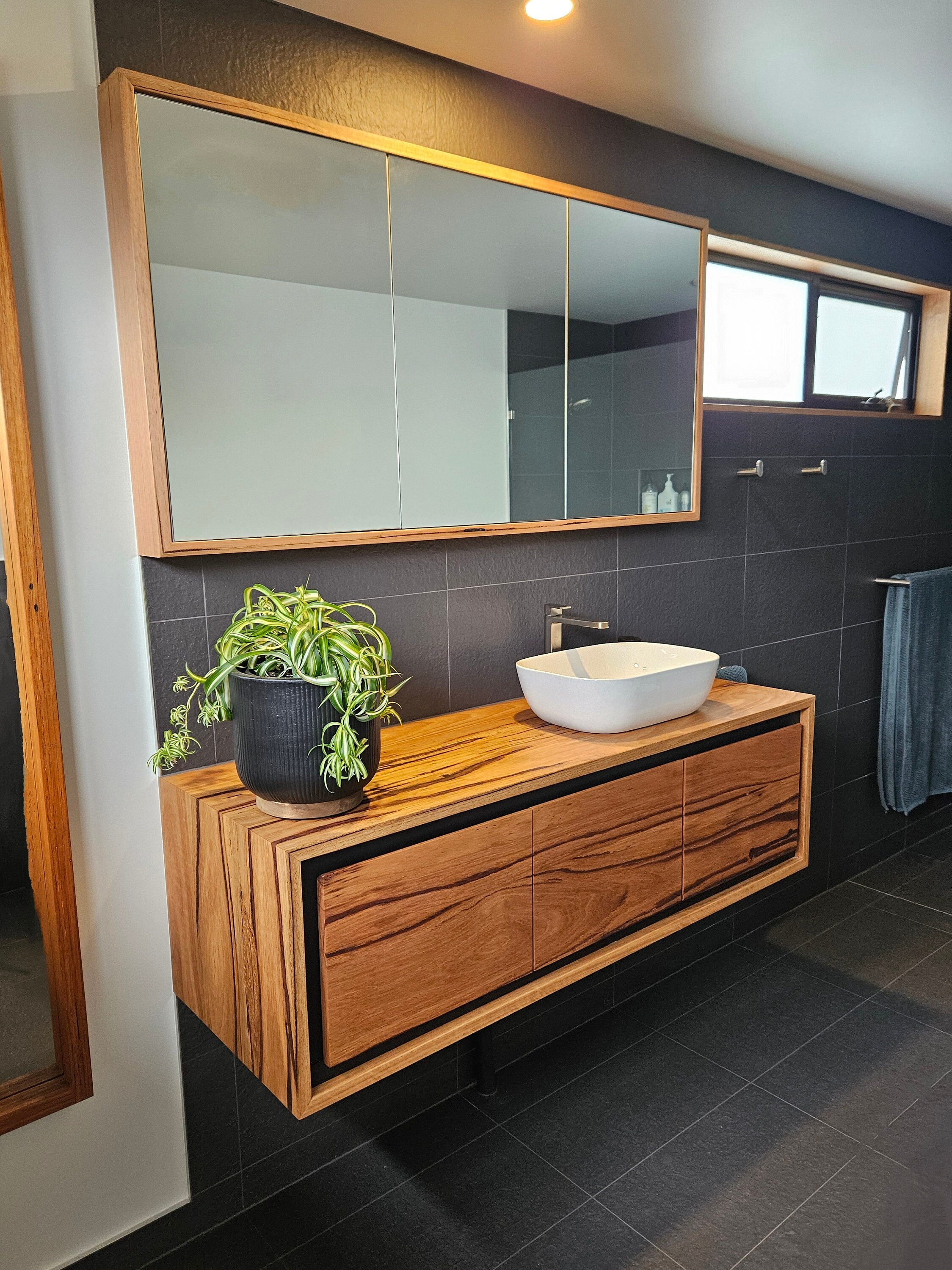 Timber Vanity Bathroom Cabinet Tasmanian Made Furniture Hobart Custom ...