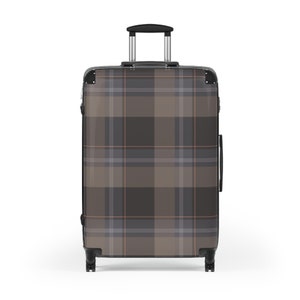 Traditie Schots ontwerp geruite bagage voor mannen, zakelijke reistas cadeau voor hem, handbagage koffer met harde schaal, frequente reizigerstas