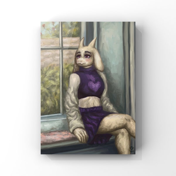 Undertale Toriel Art Print, Furry Poster, Undertale Game Art,  Premium Paper 8.5x11 Glossy Print, From YiffCorp