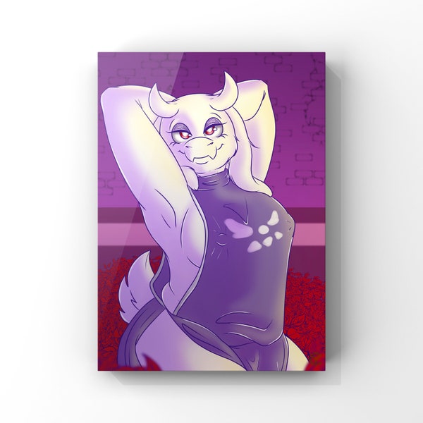 Undertale Toriel Art Print, Furry Poster, Undertale Game Art,  Premium Paper 8x10 Glossy Print, From YiffCorp