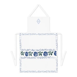 Dani&#39;s Midsommar Apron With Runes Light Blue USA Ship