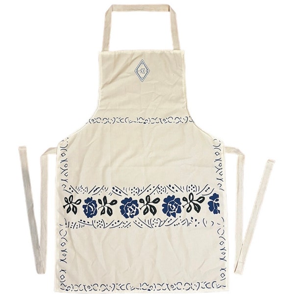 Dani's Midsommar Apron With Runes Light Blue International Ship