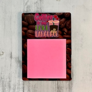 Coffee Lover Sticky Note Holder