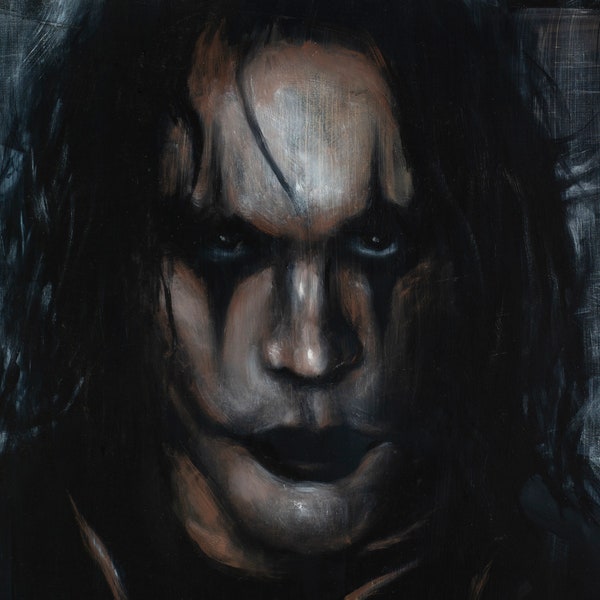 The Crow 8x10" Print // Brandon Lee  // Room Decor // Fan Gift // Artist Print Signed // Wall Art // Vintage Retro Art