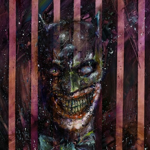 Bat Joker Art Print: Signed Giclée (8x10)