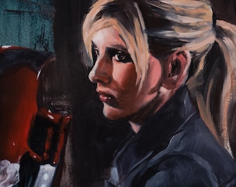Buffy Vampire Slayer Art Print: Signed Giclée (8x10)