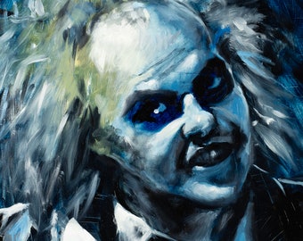 Beetlejuice Art Print: Signed Tim Burton Fan Gift (8x10")